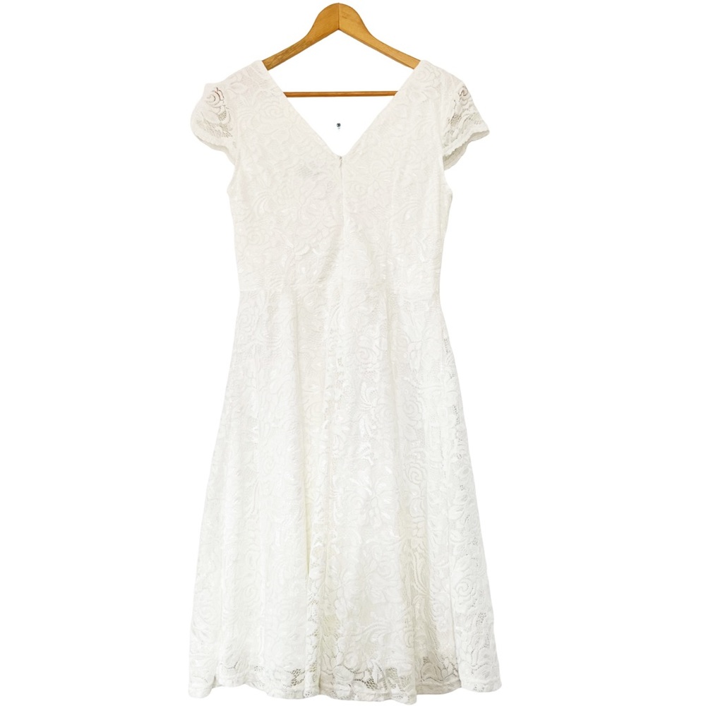 Elegant White Lace Dress